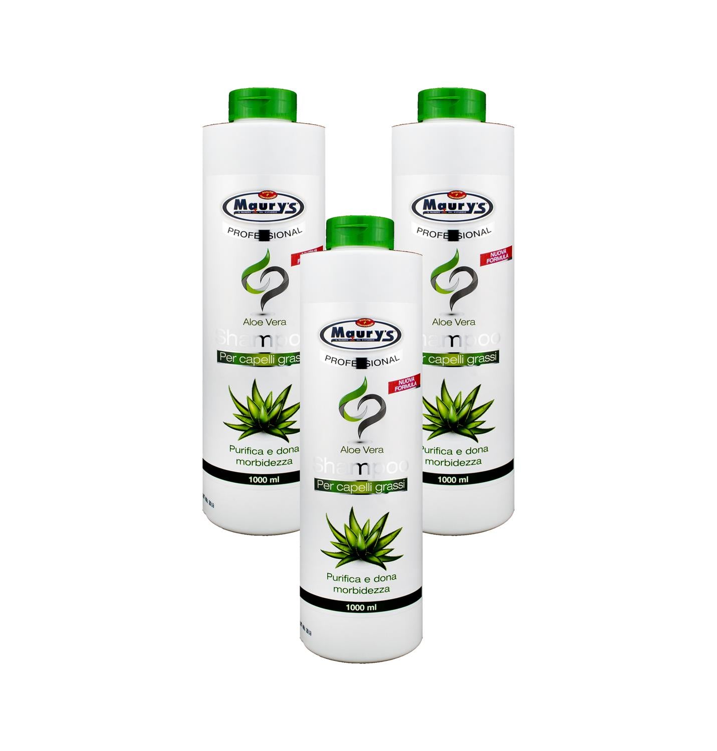 KIT SET 3 PZ HYDRA VIVA SHAMPOO CAPELLI GRASSI CON ALOE VERA FORMATO 1 LT