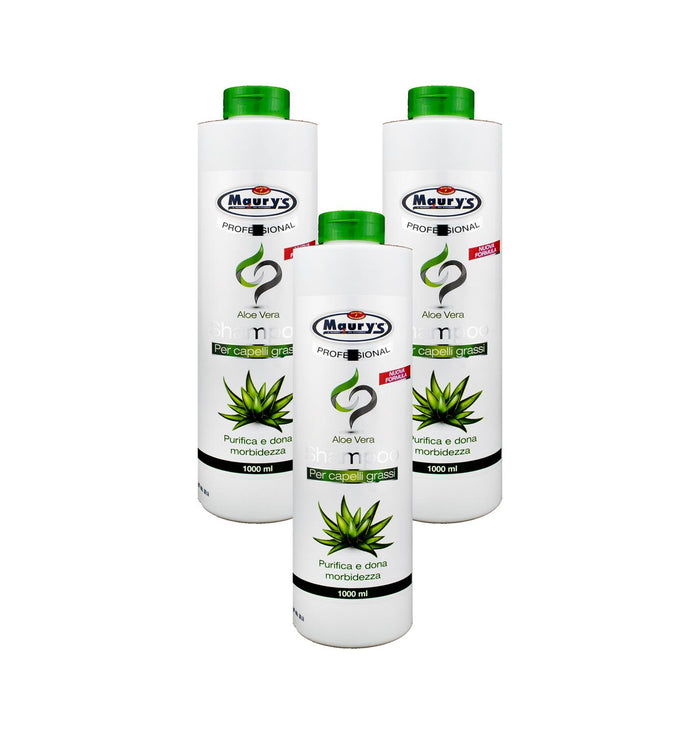 KIT SET 3 PZ HYDRA VIVA SHAMPOO CAPELLI GRASSI CON ALOE VERA FORMATO 1 LT