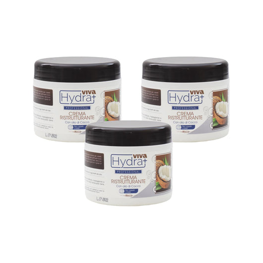 KIT SET 3 PZ MAURY'S PROFESSIONAL CREMA RISTRUTTURANTE CAPELLI CRESPI CON OLIO