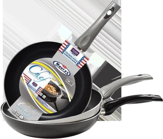 SET 3 PADELLE ANTIGRAFFIO A INDUZIONE MAURY'S CHEF 20 22 24 CM