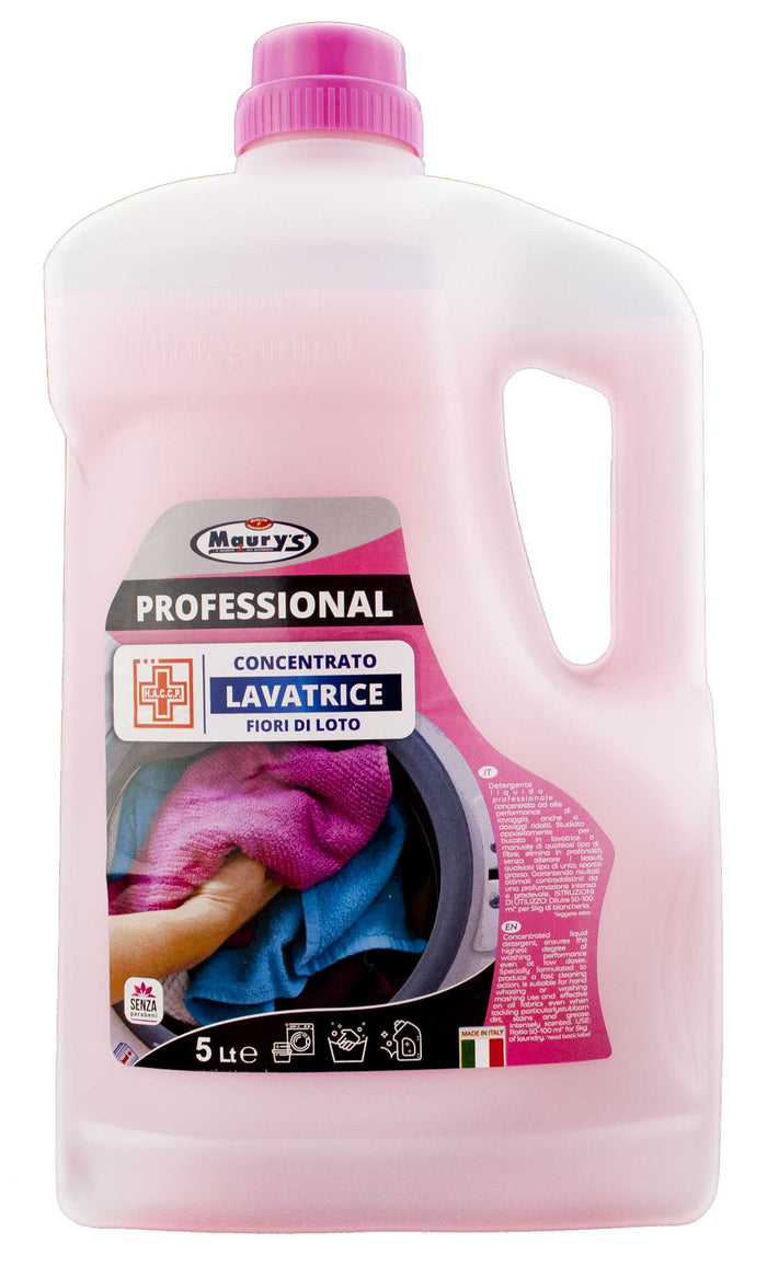 15 LT MAURY'S PROFESSIONAL LAVATRICE FIORI DI LOTO IN CONFEZIONI DA 3X5 LT
