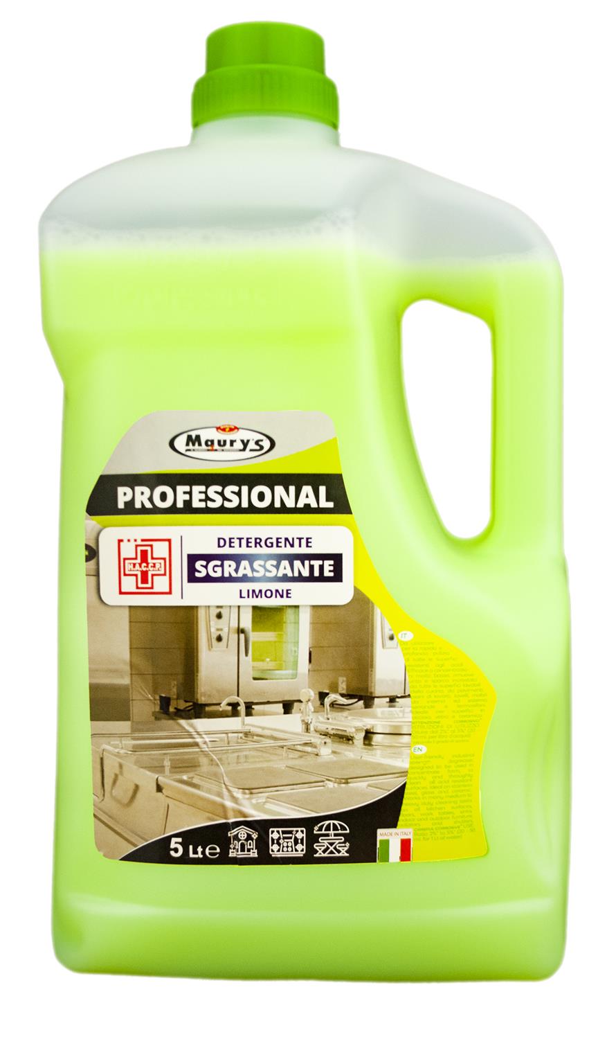 15LT MAURY'S PROFESSIONAL DETERGENTE SGRASSANTE LIMONE IN CONFEZIONE DA 3X5 LT