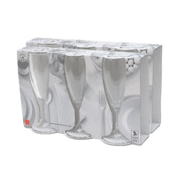 KIT 6 PZ CALYPSO VINO FLUTTINO CALICI IN VETRO DA 110 ML H 15.9 CM