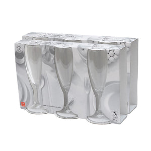 KIT 6 PZ CALYPSO VINO FLUTTINO CALICI IN VETRO DA 110 ML H 15.9 CM