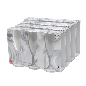 KIT 12 PZ CALYPSO VINO FLUTTINO CALICI IN VETRO DA 110 ML