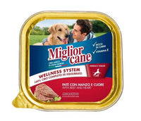 SET 22 MIGLIOR CANE PATE' CON MANZO E CUORE 150 GR