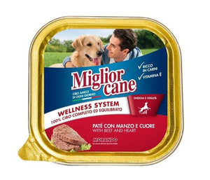 SET 22 MIGLIOR CANE PATE' CON MANZO E CUORE 150 GR