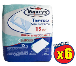 6 MAURY'S TRAVERSA SALVA MATERASSO 80 X 180 CM DA 15 PZ