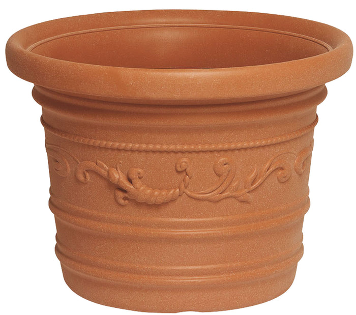 PRESTIGE VASO TONDO IN RESINA PER PIANTE E FIORI 40 CM