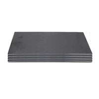 SET 4 VASSOI SOTTOPIATTI IN ARDESIA 30 X 11 CM CON PIEDINI ANTISCIVOLO