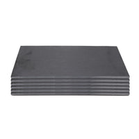 SET 6 VASSOI SOTTOPIATTI IN ARDESIA 30 X 11 CM CON PIEDINI ANTISCIVOLO