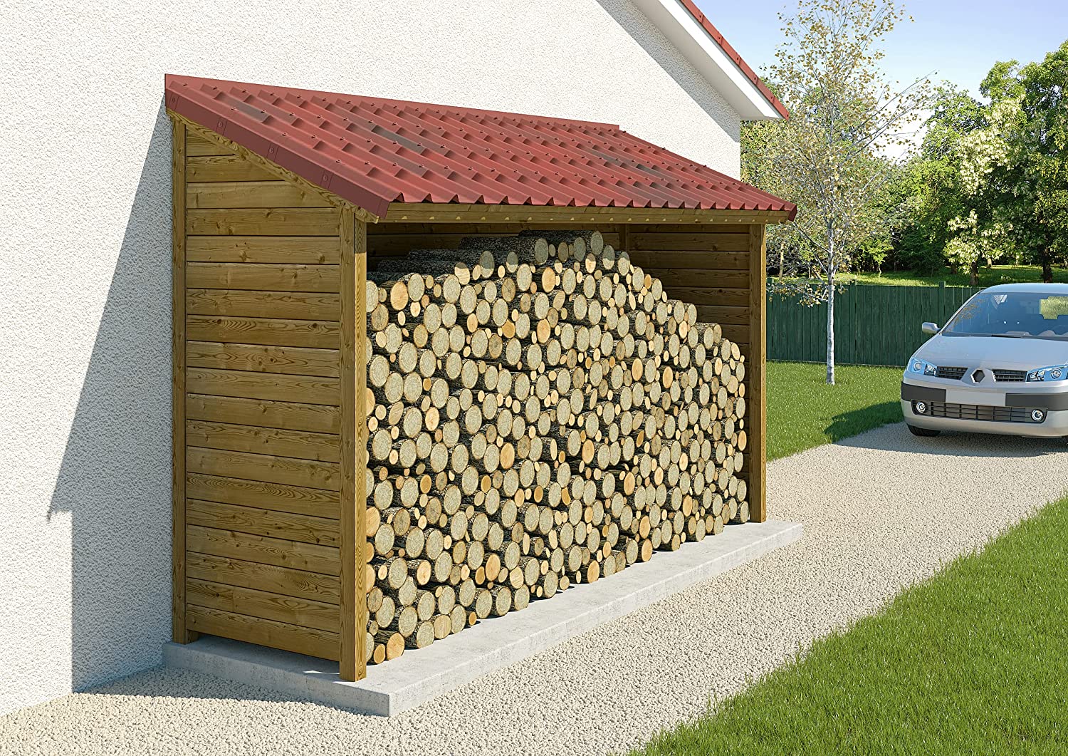 LASTRE A TEGOLE ONDUVILLA ROSSO SFUMATO 107 X 40 CM H 4 CM