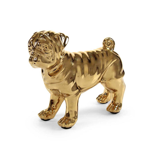 STATUA DECORATIVA CARLINO 27X12X24 CM IN COLORE ORO