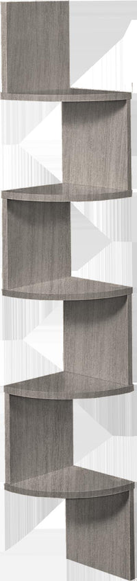 MAURY'S MENSOLA ANGOLARE IN LEGNO CON 4 RIPIANI 19X19X123 CM COLORE ROVERE