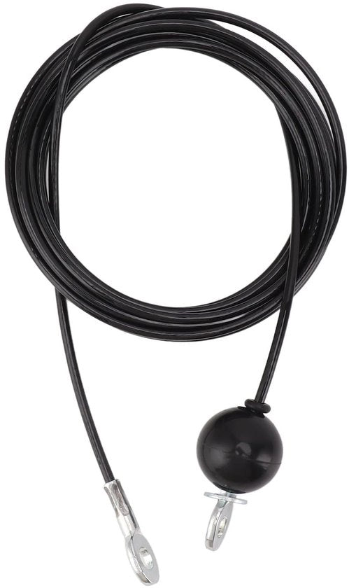 Cavo di resistenza fitness in acciaio con cavo di trasmissione - Lunghezza regolabile - Adatto per palestra domestica - Esercizio di fitness versatile - Installazione facile - Materiale PU nero - Cavo di resistenza fitness