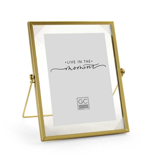 PORTAFOTO VERTICALE DA TAVOLO IN METALLO 10X15 CM IN COLORE ORO