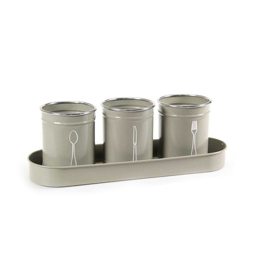 PORTAPOSATE IN METALLO IN SET DA 4 PEZZI 33X11X2 CM IN COLORE ASSORTITO