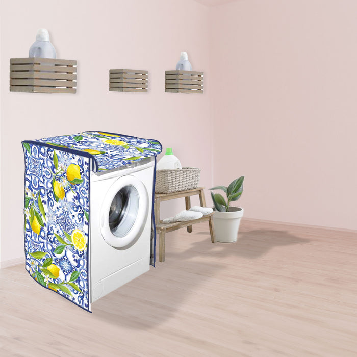 MAURY'S COPRILAVATRICE CON FANTASIA PANAREA 60X60X80 CM IN STILE SICILIANO