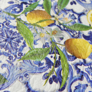 MAURY'S COPRILAVATRICE CON FANTASIA PANAREA 60X60X80 CM IN STILE SICILIANO