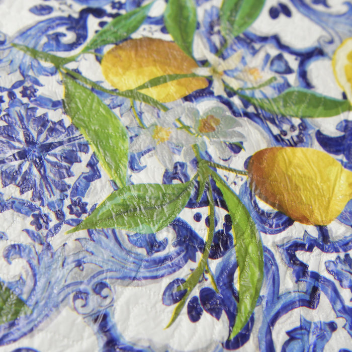 MAURY'S COPRILAVATRICE CON FANTASIA PANAREA 60X60X80 CM IN STILE SICILIANO