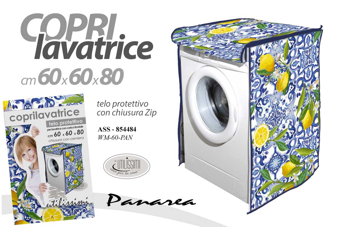 MAURY'S COPRILAVATRICE CON FANTASIA PANAREA 60X60X80 CM IN STILE SICILIANO