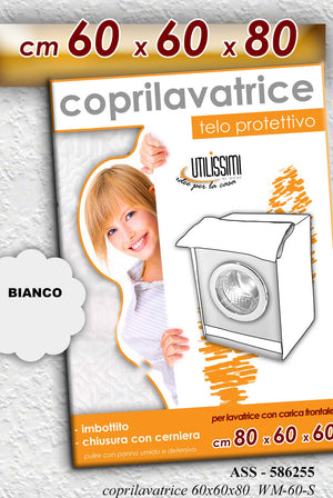 MAURY'S COPRILAVATRICE IN TESSUTO 60X60X80CM IN COLORE BIANCO