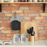 MAURY'S ORGANIC FARM TRIS DI BARATTOLI IN CERAMICA 12X12X17 CM