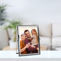 PORTAFOTO VERTICALE IN METALLO 13X18 CM COLORE SILVER