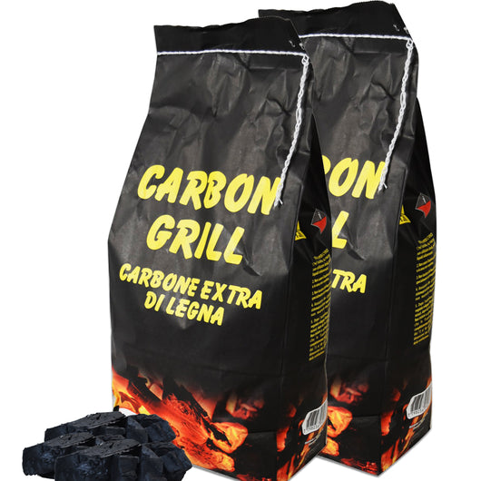 CARBONE EXTRA DI LEGNA IN 2 CONFEZIONI IN TOTALE 6 KG