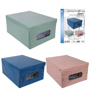 MAURY'S SET 6 SCATOLE GUARDAROBA LIBERTY 50X39XH24 CM COLORAZIONE ASSORTITA