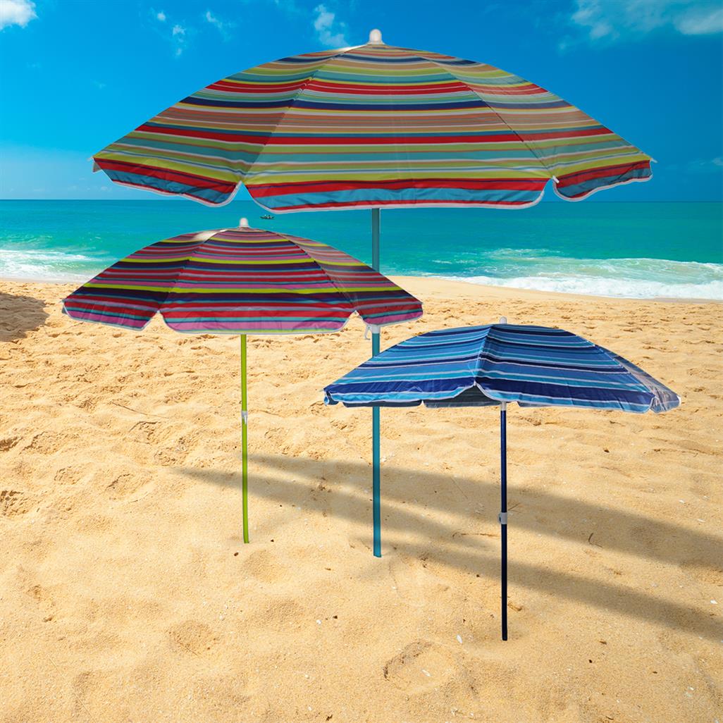 MAURY'S OMBRELLONE MONDELLO DA 180 + BORSA DA MARE SUMMER SIMPATICA E CAPIENTE CON MANICI IN CORDA