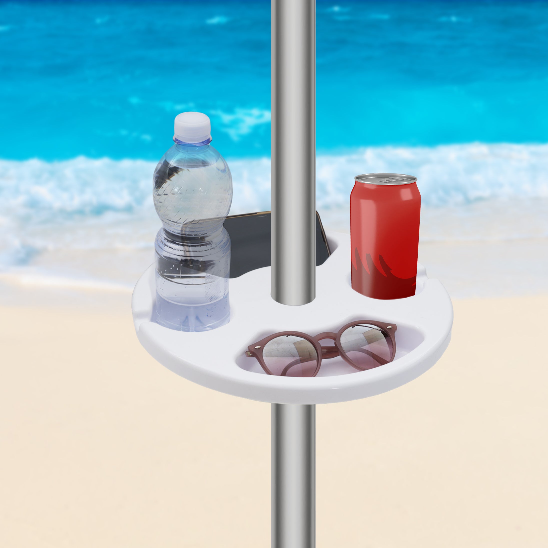 MAURY'S OMBRELLONE MONDELLO DA 180 + BORSA DA MARE SUMMER SIMPATICA E CAPIENTE CON MANICI IN CORDA