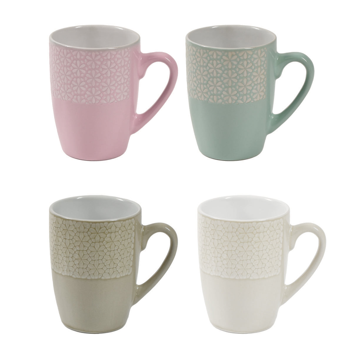 MAURY'S SET 4 TAZZE MUG DA 350CC IN COLORAZIONE ASSORTITO