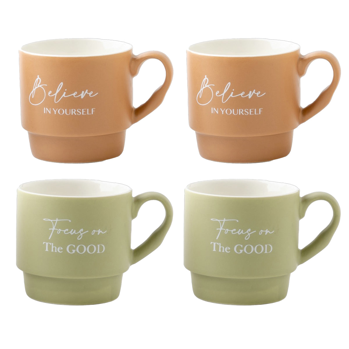 MAURY'S SET4 TAZZE PRIMER CON DECORO ASSORTITO DA 390 CC