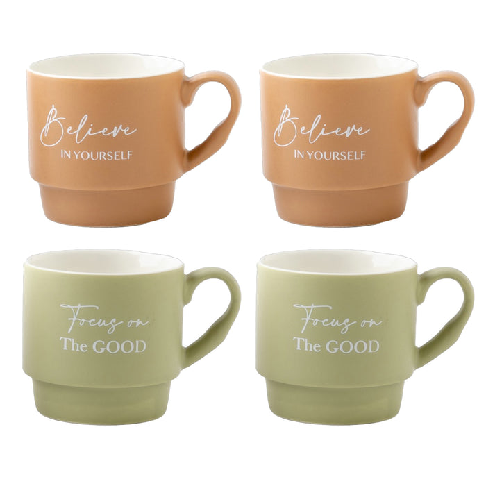 MAURY'S SET4 TAZZE PRIMER CON DECORO ASSORTITO DA 390 CC