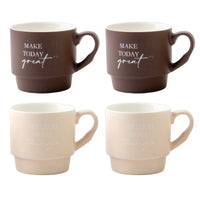 MAURY'S SET4 TAZZE PRIMER CON DECORO ASSORTITO DA 390 CC