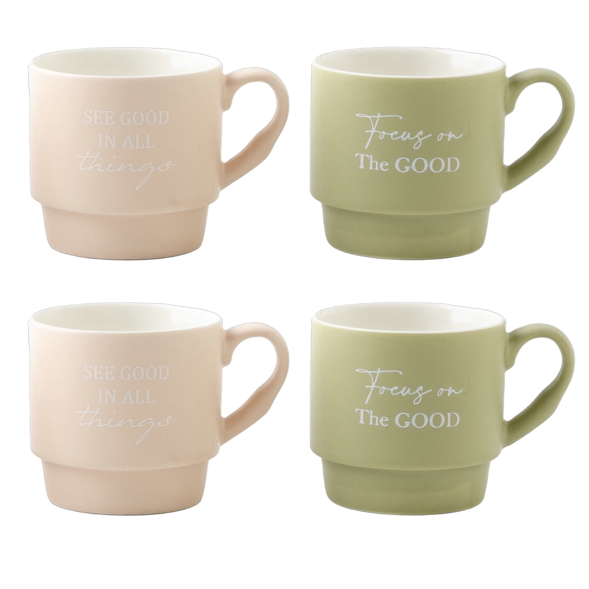 MAURY'S SET4 TAZZE PRIMER CON DECORO ASSORTITO DA 390 CC