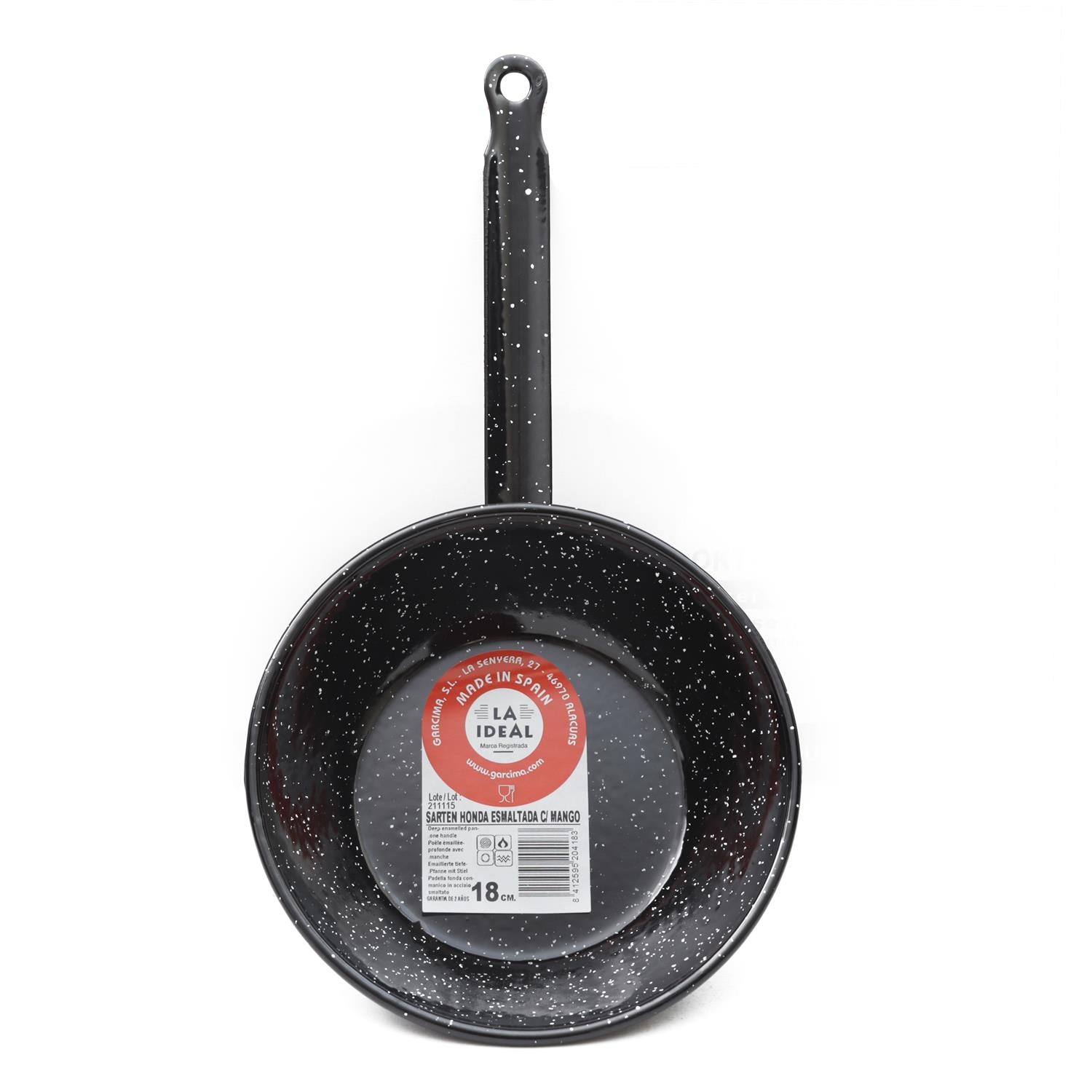 PADELLA VALENCIANA MODELLO PAELLA CON MANICO E DIAMETRO DA 18 CM