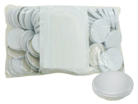 SET DA 100 CAPSULE PER BARATTOLI DA MM.70 IN COLORE BIANCO