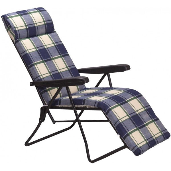 SEDIA SDRAIO AUTOMATICA 6 POSIZIONI CON CUSCINO BOMBER ANATOMICO