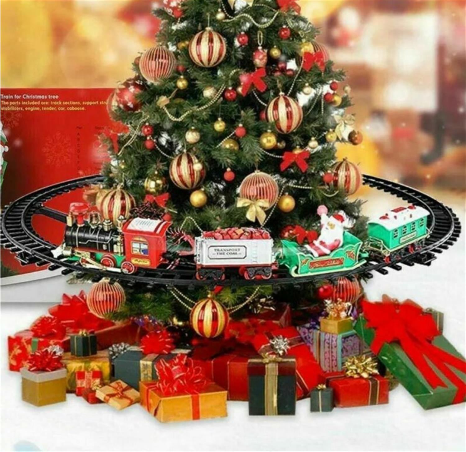 TRENINO PER ALBERO DI NATALE CON LUCI E SUONI