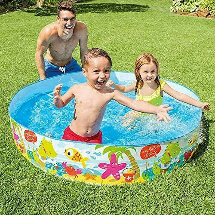 INTEX - PISCINA RIGIDA BEACH 152 X 25 CM C. MAX 450 LT ETÀ 3+