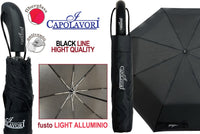 CAPOLAVORI OMBRELLO IN ALLUMINIO LIGHT PER UOMO COLORE NERO