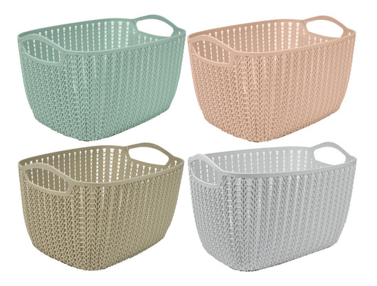 MAURY'S CESTO DA BIANCHERIA WOOLY IN STILE SHABBY 30X21X17 COLORE ASSORTITO