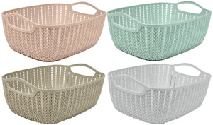 MAURY'S CESTO DA BIANCHERIA WOOLY IN STILE SHABBY 30X22X12 CM ASSORTITO