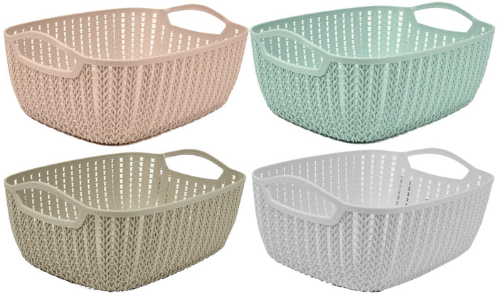 MAURY'S CESTO DA BIANCHERIA WOOLY IN STILE SHABBY 30X22X12 CM ASSORTITO