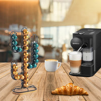 LIGNUM PORTA CIALDE IN ALLUMINIO NERO A CACTUS 20X10X42 CM