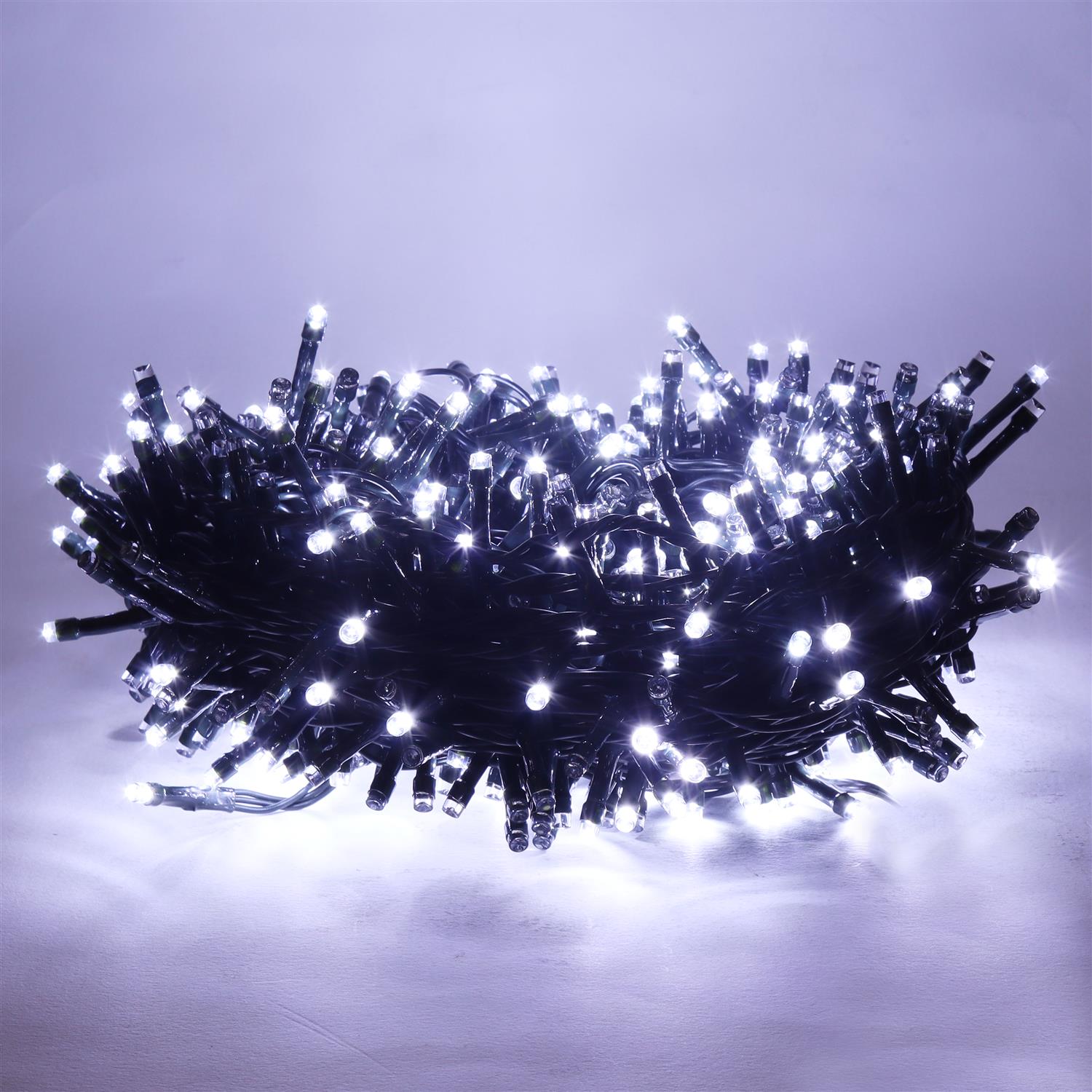 HIGH-TECH LUCI DI NATALE 500 LED BIANCO FREDDO DA INTERNO E ESTERNO 26,5 METRI