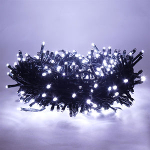 HIGH-TECH LUCI DI NATALE 500 LED BIANCO FREDDO DA INTERNO E ESTERNO 26,5 METRI