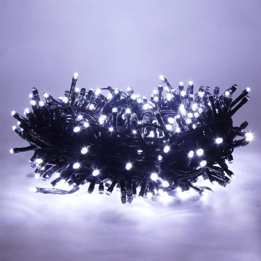 HIGH-TECH LUCI DI NATALE 500 LED BIANCO FREDDO DA INTERNO E ESTERNO 26,5 METRI
